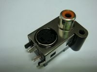 HLR-4016V1B RCA JACK+S JACK